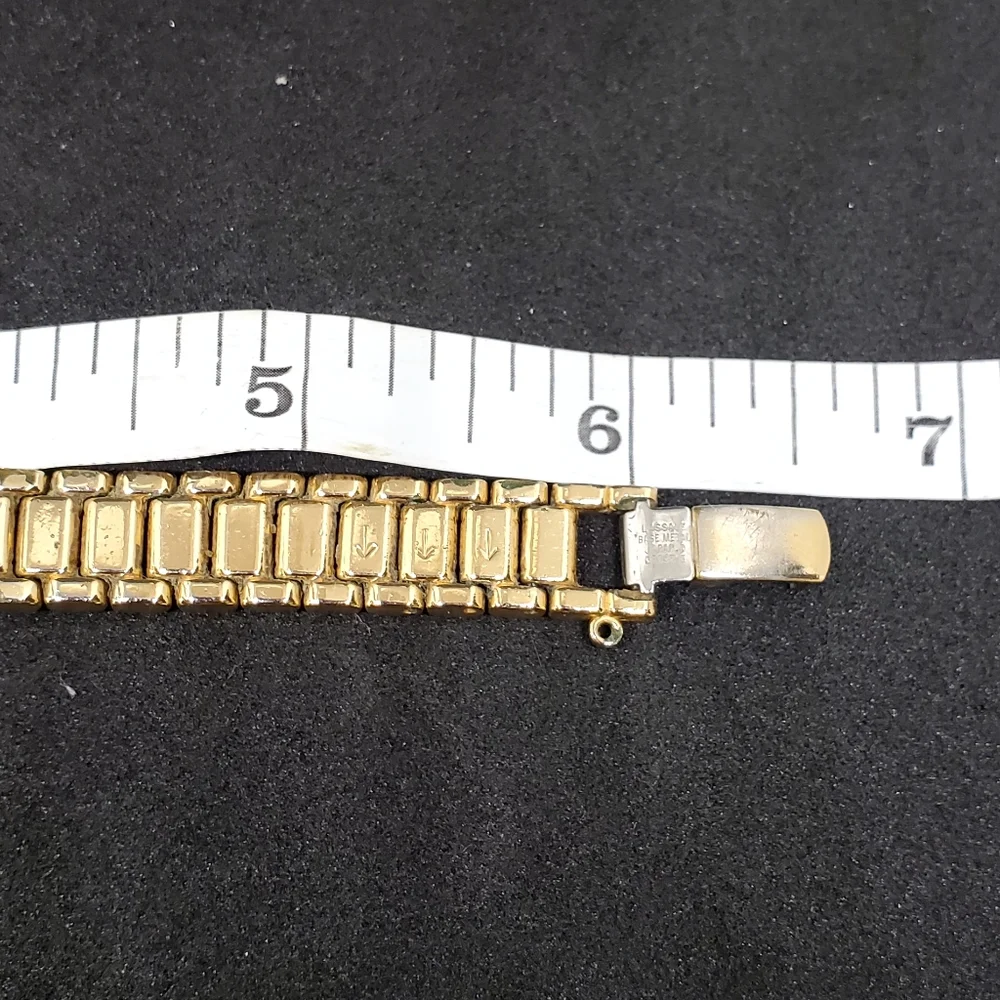 VINTAGE SEIKO LASALLE 18K GOLD PLATED WOMEN'S WATCH WITH SWAROVSKI CRYSTALS